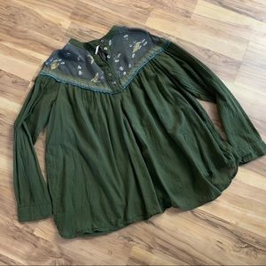 Free People Olive top size S